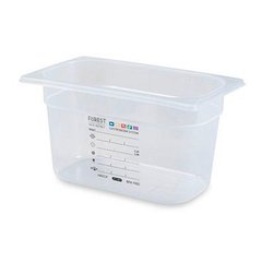 Гастроемкость-контейнер для хранения GN 1/4, h 15 см, 3,8 л полипропилен FoREST