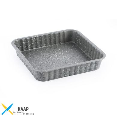 Форма для випікання пирога квадратна 24x24x4,5 см (вуглецева сталь з антипригарним покриттям)