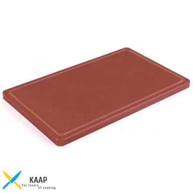 Дошка кухонна 40х30х2 см Durplastics, з поліетилену, коричнева (9821MR4)