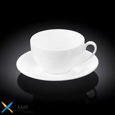 Чашка чайная с блюдцем Wilmax 400 мл WL-993191/AB