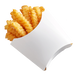 Упаковка для картофеля фри Mini (90 грамм) Белая 68x24x85 мм 50 шт бумажная