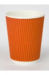 Склянка паперова гофрована оранжева 110 мл Ǿ=61 мм, h=55 мм