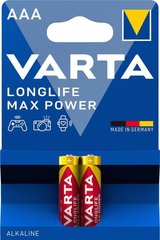 Батарейка VARTA LONGLIFE MAX POWER лужна AAA блістер, 2 шт.