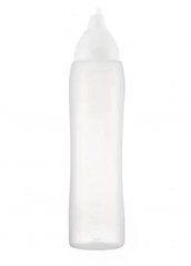 Бутылка-дозатор для соус 1000 мл. белая, пластиковая
