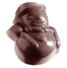 Форма для шоколаду "сніговик" 38х30 мм h20 мм, 3х7 шт. / 15 г