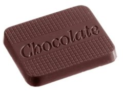 Форма для шоколаду 38х32х5 мм, 21 шт. x7гр. "Chocolate" із полікарбонату Chocolate World