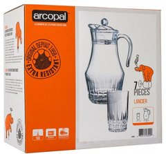 Набір для напоїв Arcopal "Lancier" із 7 предметів 1,8 л Arcopal (L4985)