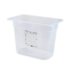Гастроемкость-контейнер для хранения GN 1/4, h 20 см, 4,8 л полипропилен FoREST