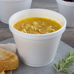 Контейнер для первых блюд/супа 360 мл 25 шт из вспененного полистирола, белая