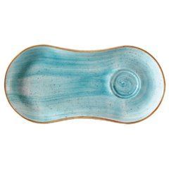 Блюдо овальне 25х12 см Aqua Bloom AAQGRM01STB