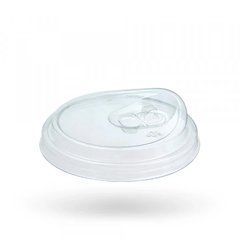 Крышка пластиковая для стакана PET (ПЕТ) плоская с поилкой 95 мм (Стакан 012500, 012501, 012502, 012503 ... )