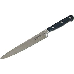 Кухонный нож кованый 13 см. Stalgast с черной пластиковой ручкой (203139)