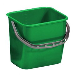 Ведро зеленое для уборки из пластика (моплен) с ручкой 12л. 000V3502
