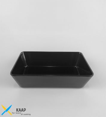 Блюдо для выкладки продуктов, 226×147×62 мм, черное