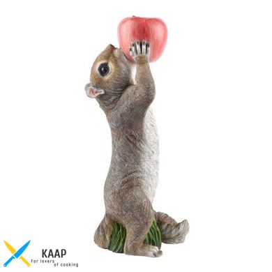 Декоративна фігурка "Білка з яблуком", 15,5х16х36 см. Engard KG-33