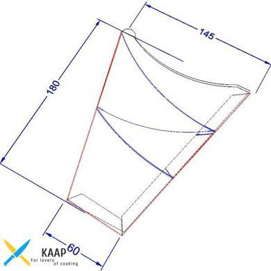 Упаковка для млинців Maxi Біла 145/60х180 мм 50 шт паперова