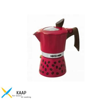 Кофеварка гейзерная GAT COFFEE SHOW малиновая на 2 чашки (104602 малиновая)