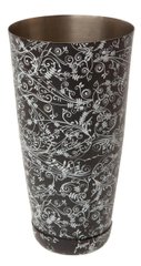 Шейкер Beaumont Mezclar Бостон, черный цветочный стиль, 1х828 мл (3670BLK)