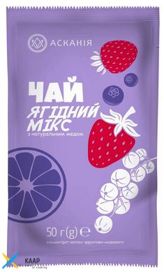 Чай-саше концентрований "Ягідний мікс" на натуральному меді 50 г (г/с No 120 "А-П"х24)