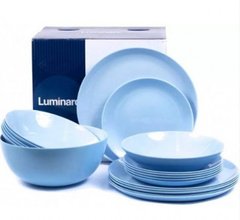 Сервиз столовый Diwali Light Blue 19 предметов Luminarc P2961 стеклокерамика