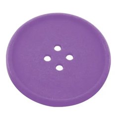 Костер под бокал 10 см. Пуговица Button, The Bars, каучуковый фиолетовый