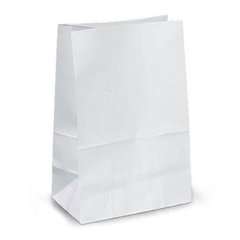 Пакет паперовий з дном для борошна 1 кг., 24х12х7 см., 70 г/м2, 500 шт/ящ білий крафт (837000)