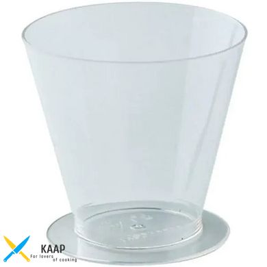 Склянка пластмасова прозора 70 мл, 100 шт