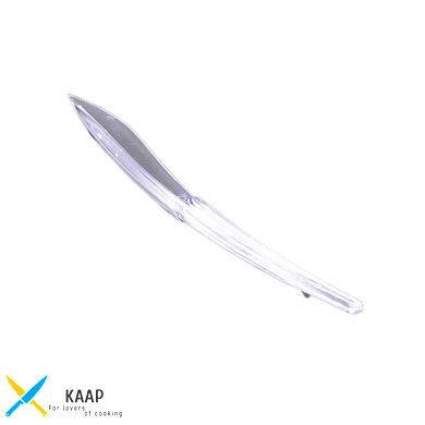 Нож одноразовый 180 мм (18 см) 50 шт. прозрачный стеклоподобный Banket Huhtamaki
