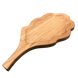 Доска для подачи с ручкой 39х20х2 см "Дубовый лист" фигурная с углублением деревянная из дуба