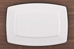 Блюдо прямокутна 28х19, 5х2 см. фарфорова, біла Victoria, Lubiana