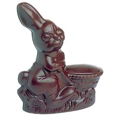 Форма для шоколада „кролик с корзиной” 180*155 мм 382015