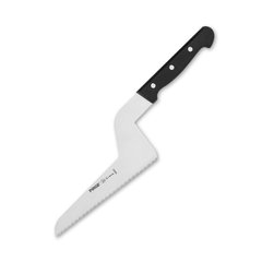 Нож для кондитерских изделий, зубчатый CREME, 220мм, черный.
