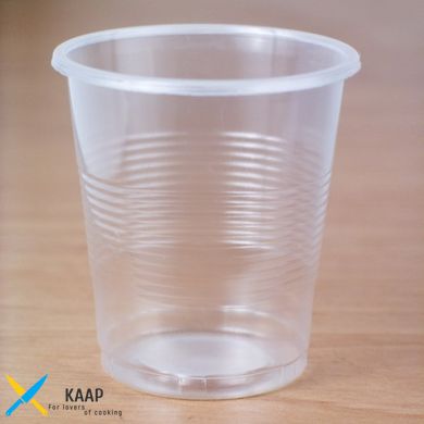 Склянка одноразова 100мл., 100 шт. пластиковий, прозорий