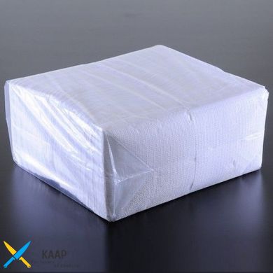Серветка паперова барна 1-слорова 24х24 см. 500 шт/уп біла
