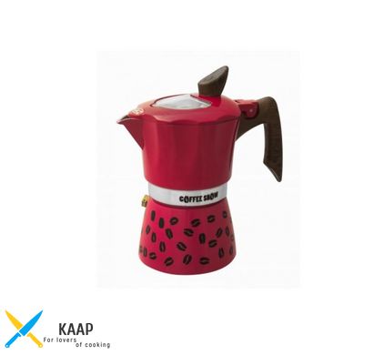 Кофеварка гейзерная GAT COFFEE SHOW малиновая на 6 чашек (104606 малиновая)