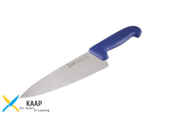 Кухонний ніж м'ясника професійний 20,5 см синя нековзна ручка Europrofessional IVO