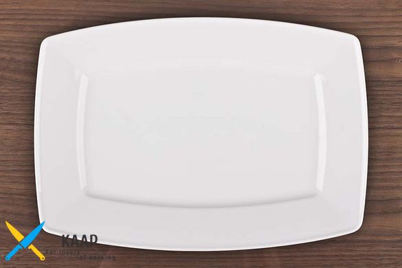 Блюдо прямокутна 28х19, 5х2 см. фарфорова, біла Victoria, Lubiana