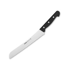 Нож для хлеба CREME зубчатый, 210мм, черный
