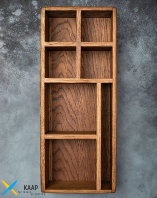 Подставка для салфеток и кухонных мелочей 38х15,5х9 см. деревянная, из натурального дерева