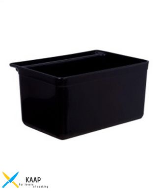 Ящик для сбора мусора к сервисной тележке (черный пластик) (33.5х23.1х18см)