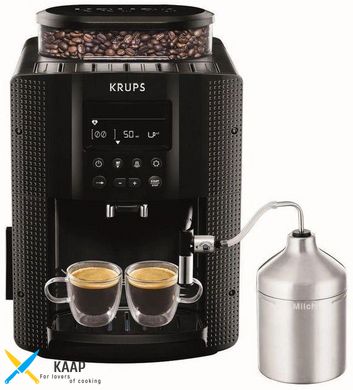 Кофемашина Essential, 1,7л, зерно, автомат.капуч, черный Krups !R_EA816031