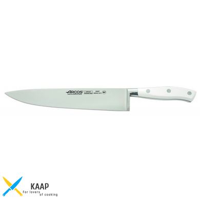 Кухонный нож поварской 25 см. Riviera White, Arcos с белой пластиковой ручкой (233724)