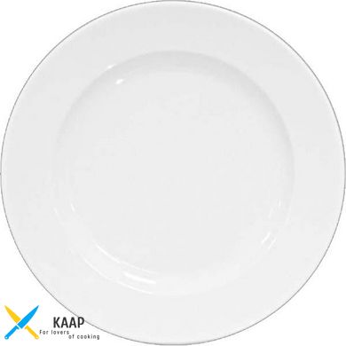 Тарелка подставная 26,5 см фарфоровая белая Гармония FARN