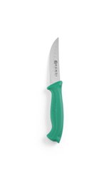 Кухонний ніж для овочів 10 см. Hendi із зеленою пластиковою ручкою (842119)
