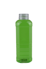 Бутылка ПЭТ Квадрат широкое горло 0,5 литра пластиковая, одноразовая (крышка отдельно)