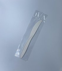 Нож одноразовый 186 мм в индивидуальной упаковке K08S из кукурузного крахмалу (Био/Эко)