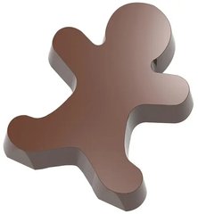 Форма для шоколаду "Пряничний чоловічок" 44,5x34,5x9 мм, 2х6 шт. / 10 г