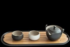 Столик-Чабань для чайной церемонии (чайный) бамбук 40х14,5х3,5 см овальный "Тайнань" T0525