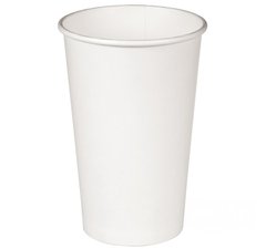 Склянка одноразова 200мл., 100 шт. паперовий, білий Huhtamaki