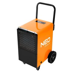 Осушувач повітря промисловий Neo Tools, 750 Вт, 180 м кв., 300 м куб./год, 50 л/добу, безперервний злива, LCD